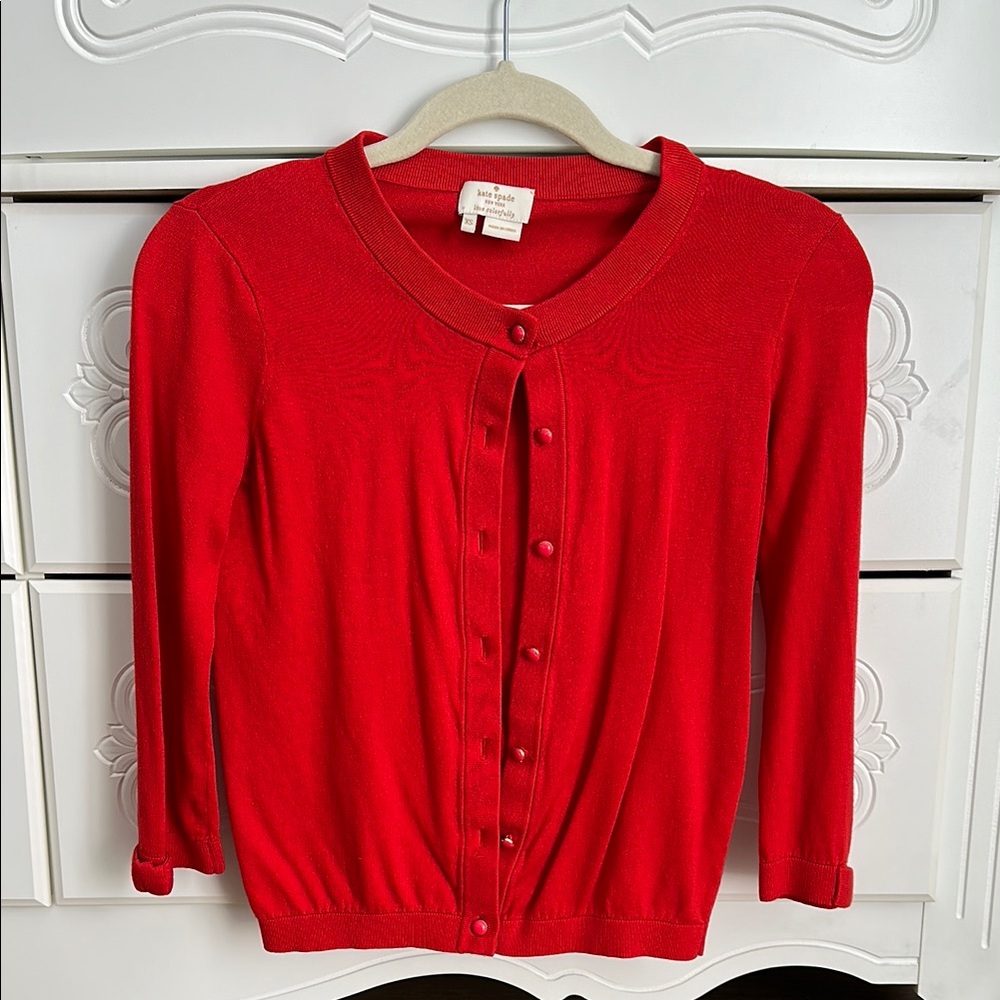 kate spade Red Cardigan Sweater